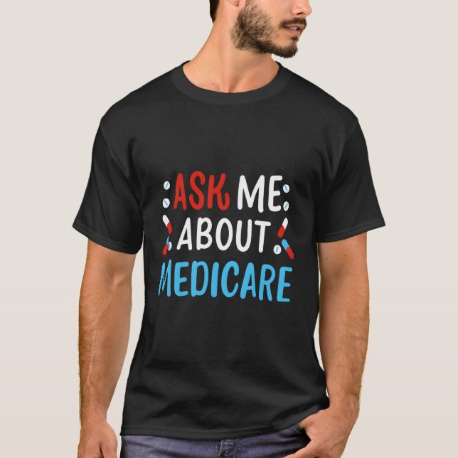 Camiseta Pregúntame sobre Medicare (Anverso)