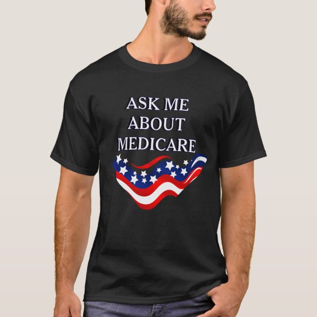 Camiseta Pregúntame sobre Medicare (Anverso)