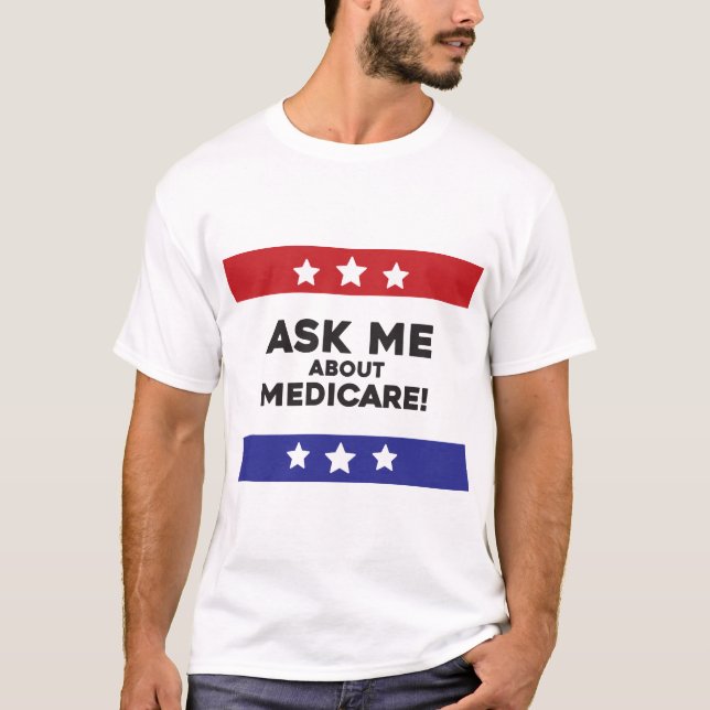 Camiseta Pregúntame sobre Medicare (Anverso)