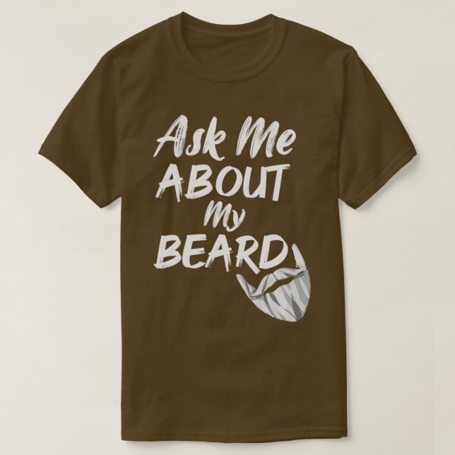 Camiseta pregúntame sobre mi barba 4 (Diseño del anverso)