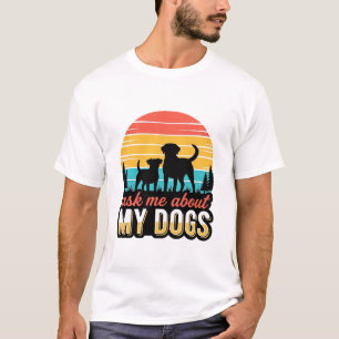 Camiseta Pregúntame sobre mi diseño vintage de amante de pe