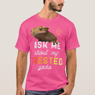Camiseta Pregúntame sobre mi gecko con cremallera