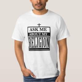Camiseta Pregúntame sobre mi religión