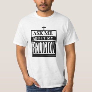 Camiseta Pregúntame sobre mi religión