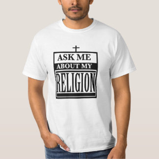 Camiseta Pregúntame sobre mi religión