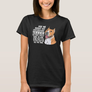 Camiseta Pregúntame sobre mis Mascotas de Staffordshire Ter