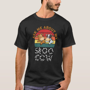 Camiseta Pregúntame sobre mis niños de vaca moo Chicas de v