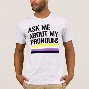 Camiseta Pregúntame sobre mis pronombres