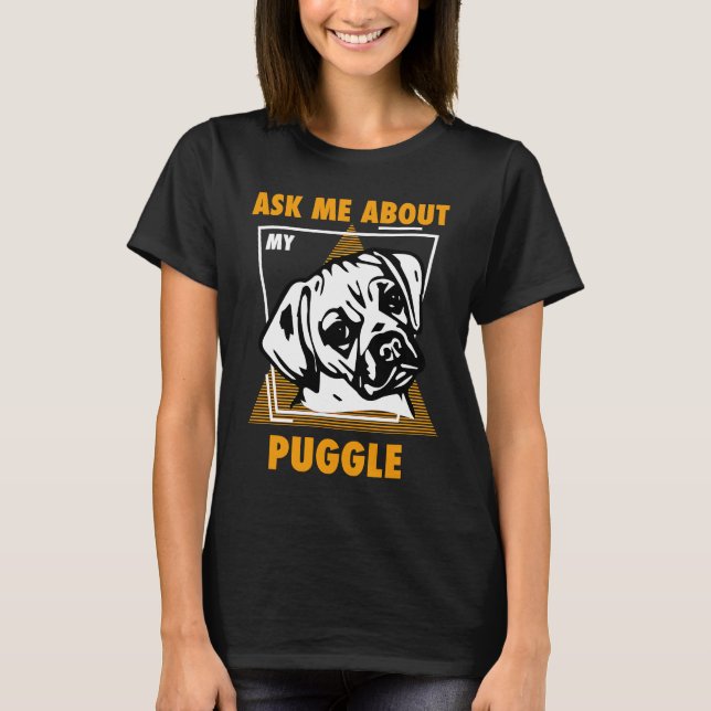 Camiseta Pregúntame sobre mis Puggles (Anverso)