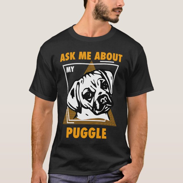 Camiseta Pregúntame sobre mis Puggles (Anverso)