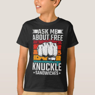 Camiseta Pregúntame sobre sándwiches de Knuckle gratis