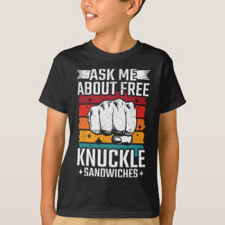 Camiseta Pregúntame sobre sándwiches de Knuckle gratis