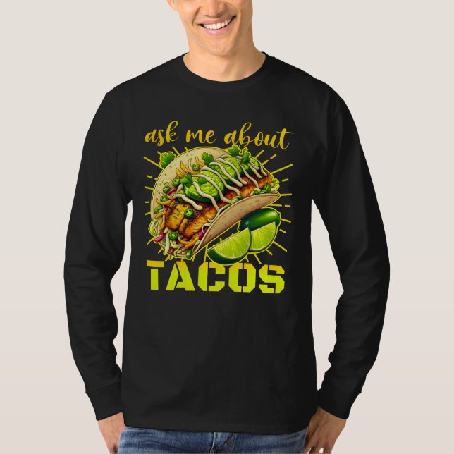 Camiseta pregúntame sobre tacos (Anverso)