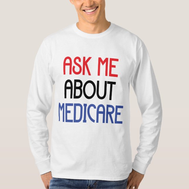 CAMISETA PREGUNTARME SOBRE MEDICARE (Anverso)