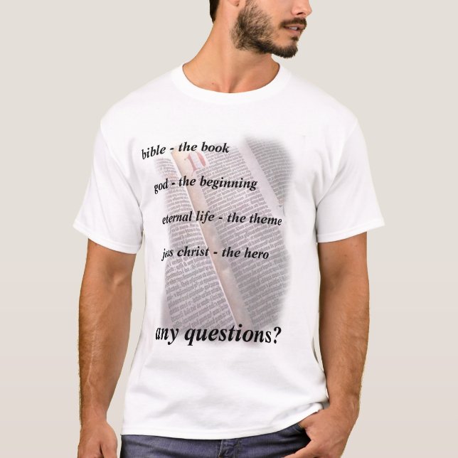 Camiseta ¿preguntas? 1 (Anverso)
