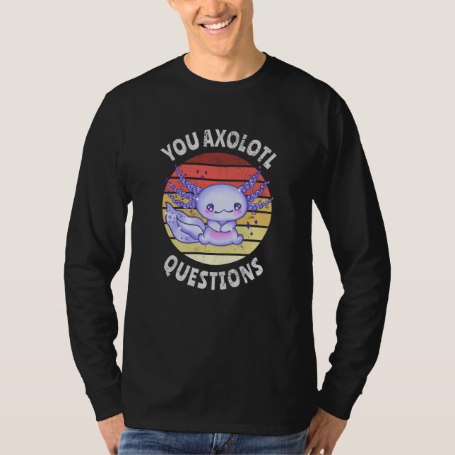 Camiseta Preguntas axolotl (Anverso)