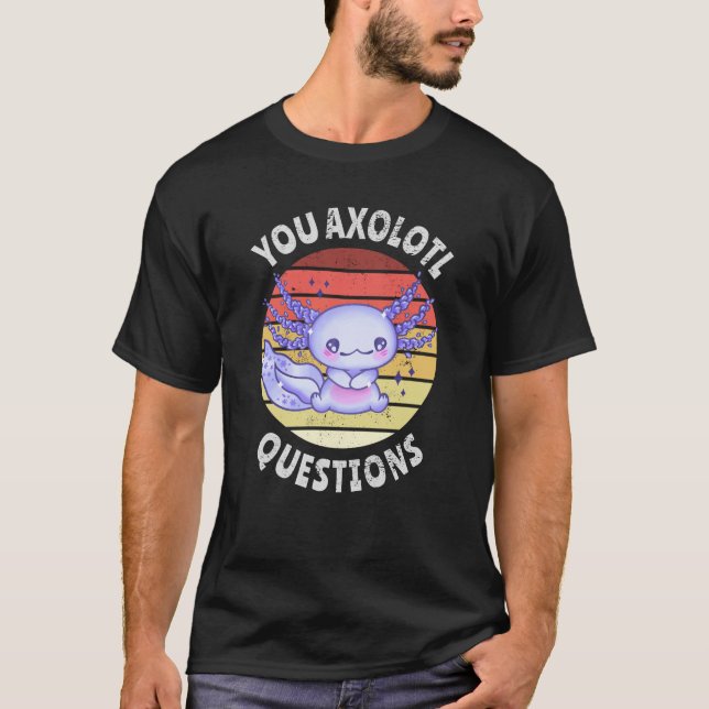 Camiseta Preguntas axolotl (Anverso)