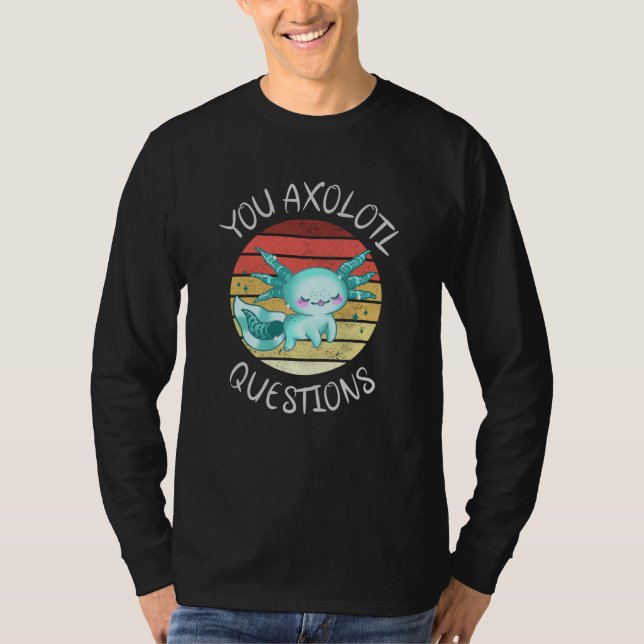 Camiseta Preguntas axolotl (Anverso)