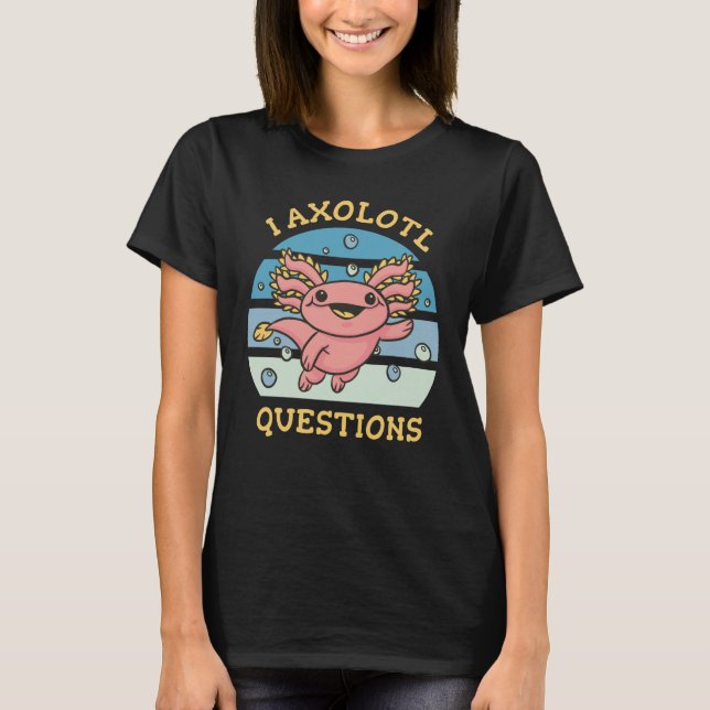 Camiseta Preguntas axolotl (Anverso)