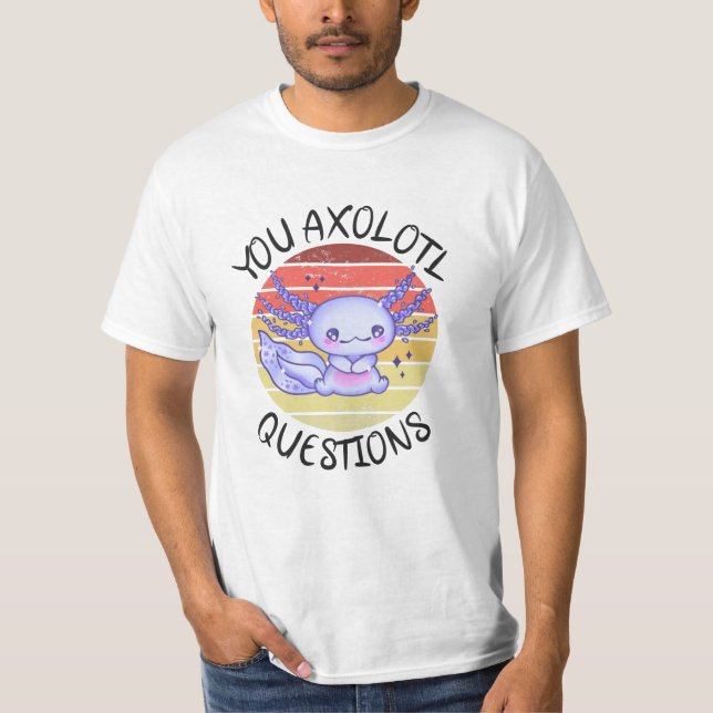 Camiseta Preguntas axolotl (Anverso)