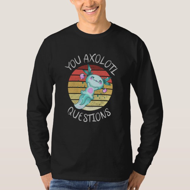 Camiseta Preguntas axolotl (Anverso)