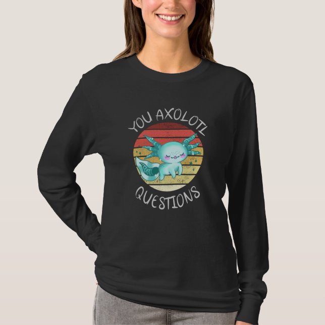 Camiseta Preguntas axolotl (Anverso)