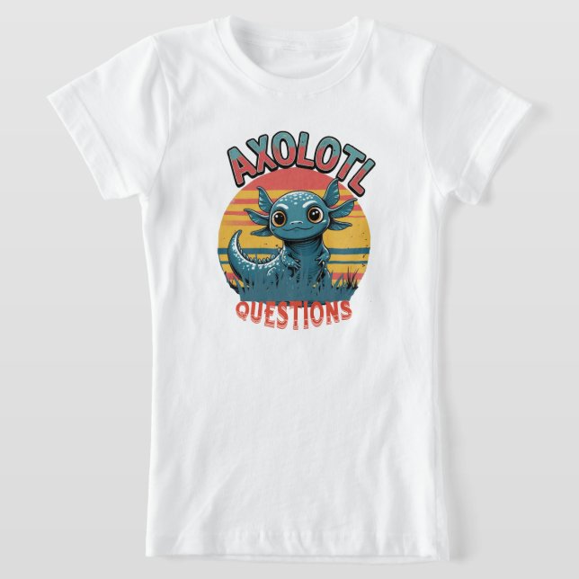 Camiseta "PREGUNTAS AXOLOTL - Vibes de graffiti retro" (Distribución)