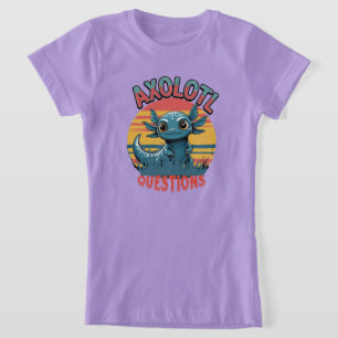 Camiseta "PREGUNTAS AXOLOTL - Vibes de graffiti retro"