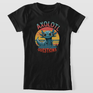 Camiseta "PREGUNTAS AXOLOTL - Vibes de graffiti retro"