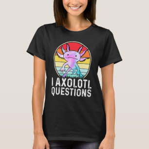 Camiseta Preguntas de Ajolote Anfibio Salamandra  4