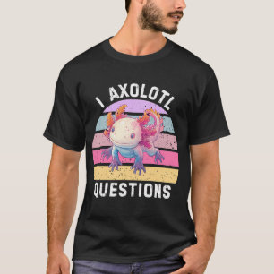 Camiseta Preguntas de Ajolote Lindo Kawaii Mascota Salamand