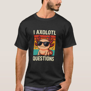 Camiseta Preguntas de ajolote para adultos jóvenes niños re