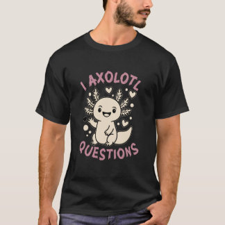 Camiseta preguntas de ajolote para niños niñas mujeres niño