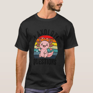 Camiseta preguntas de ajolote para niños niñas mujeres niño