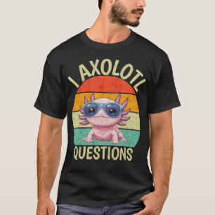 Camiseta Preguntas de Ajolote Retro Divertidas