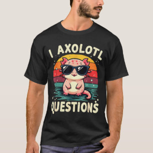 Camiseta Preguntas de Axolotl Diseño Cute Divertido Retro P