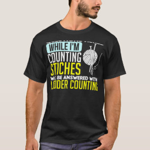 Camiseta Preguntas de coser hechas mientras estoy contando
