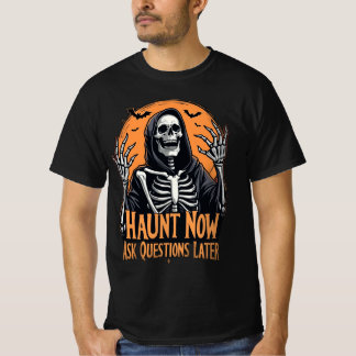 Camiseta Preguntas de Haunt Now después del Día del Horror