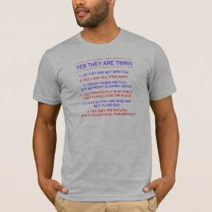 Camiseta Preguntas de los gemelos fraternales