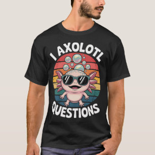 Camiseta Preguntas Divertidas sobre Ajolotes Retro Ajolote