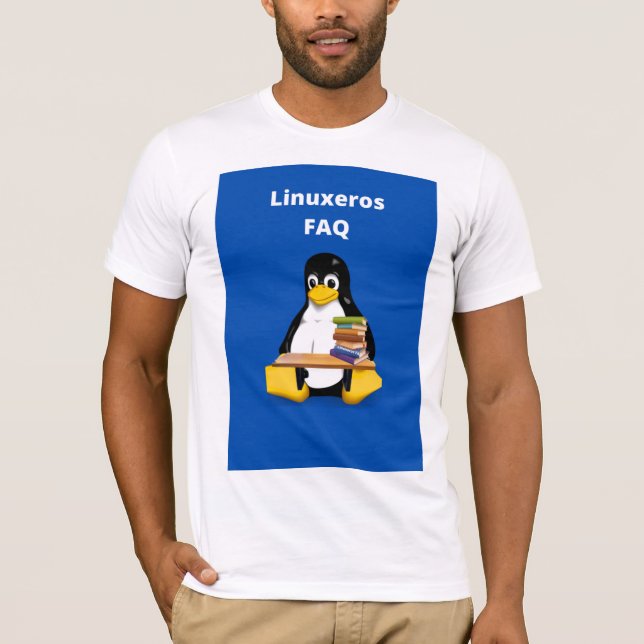 Camiseta Preguntas frecuentes de Linuxeros (Anverso)