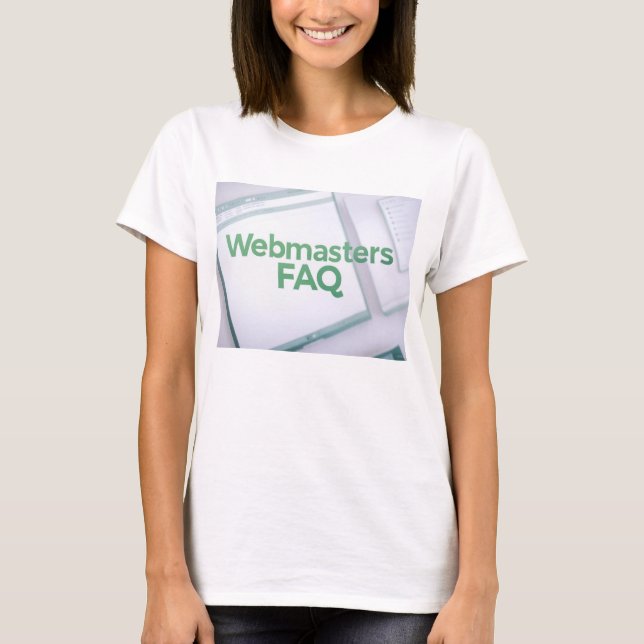 Camiseta Preguntas frecuentes de WebMasters (Anverso)