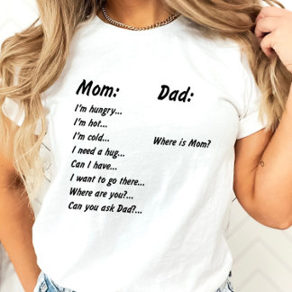 Camiseta Preguntas para mamá y papá