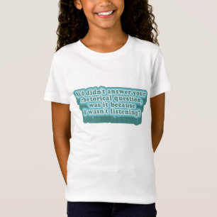 Camiseta Preguntas retóricas Gramática divertida