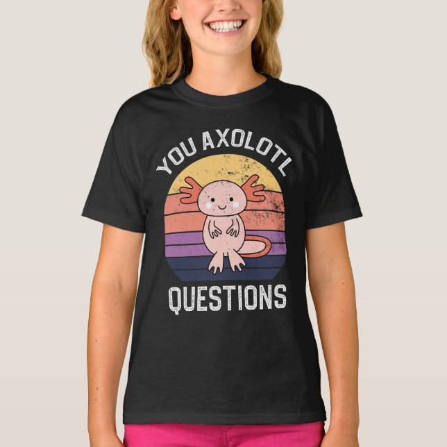 Camiseta Preguntas sobre Axolotl (Anverso)