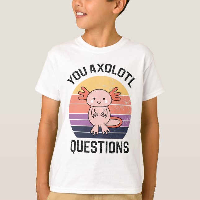 Camiseta Preguntas sobre Axolotl (Anverso)
