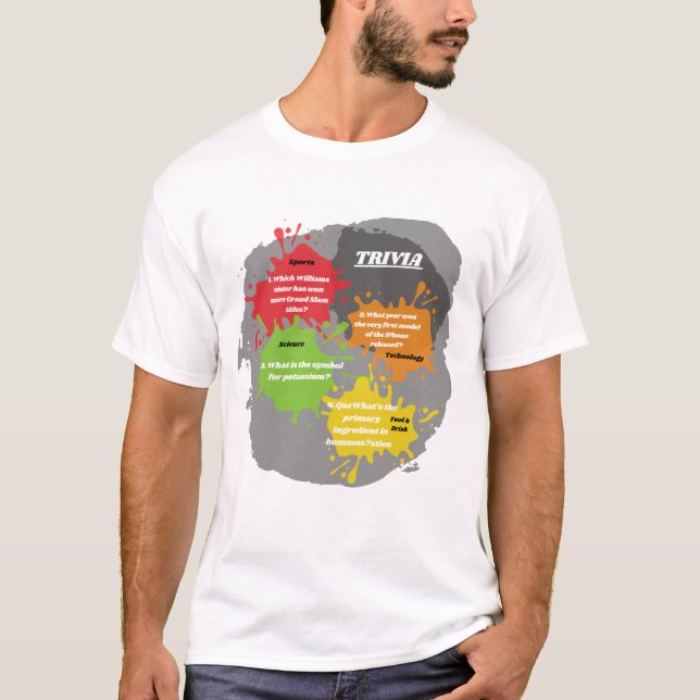 Camiseta Preguntas sobre Trivia (Anverso)