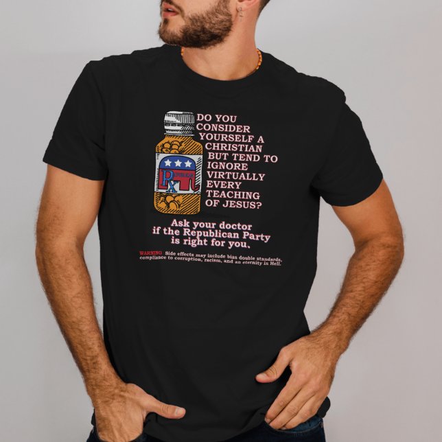 Camiseta Pregúntele a su médica si el Fiesta republicano es (Subido por el creador)