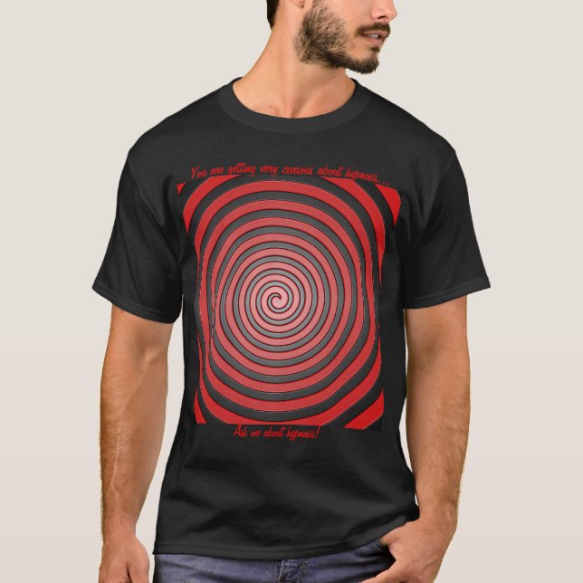 Camiseta Pregúnteme acerca de hipnosis (Anverso)