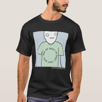 Camiseta "Pregúnteme acerca de mi camisa" [la versión